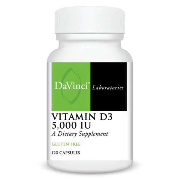 Immune Support - Vitamin D3 5000 IU Capsules (120)